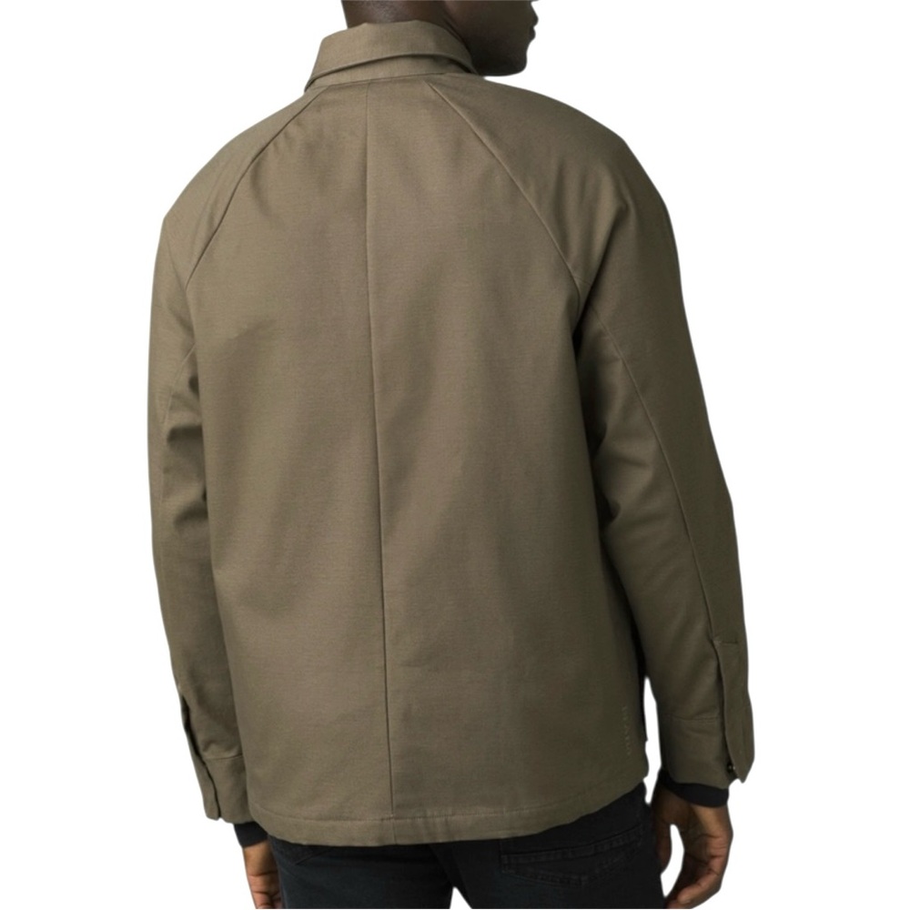 Prana Upper Dash Shirt Jacket Mens L Slate Green Flannel Lined Chore Coat NWOT - Picture 11 of 16